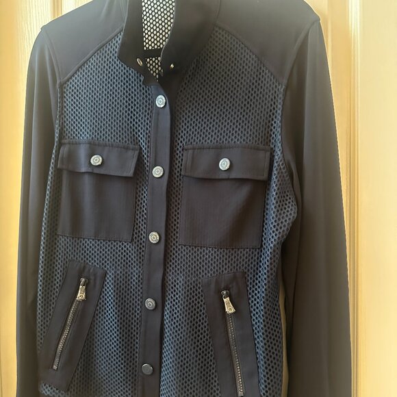 Anatomie Navy Mesh Blazer/jacket size L - Picture 6 of 8